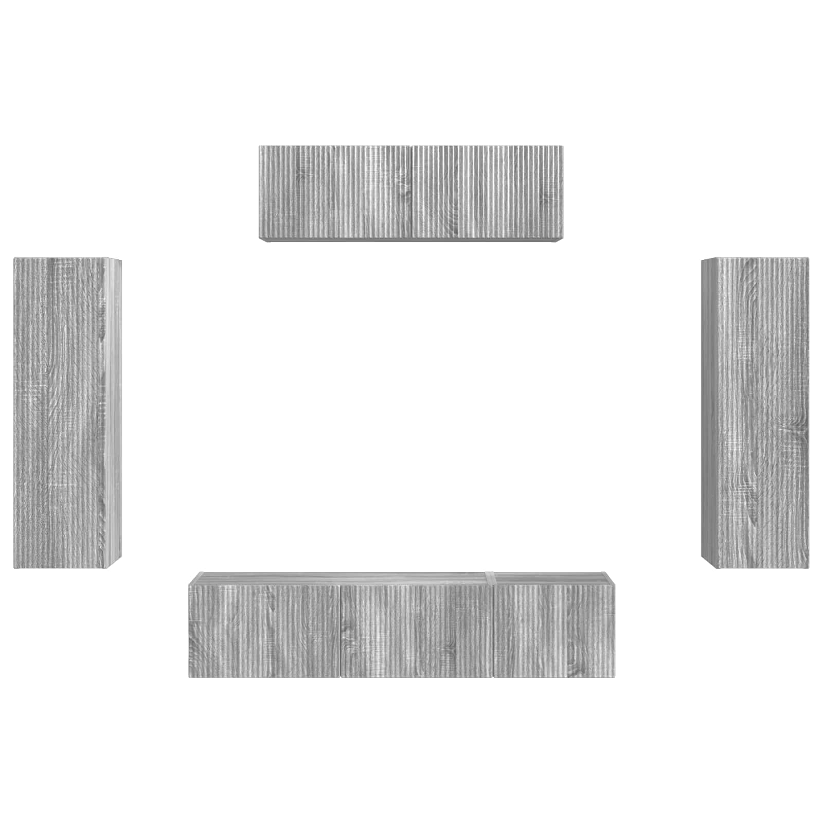 3 pcs Pilkas Sonoma