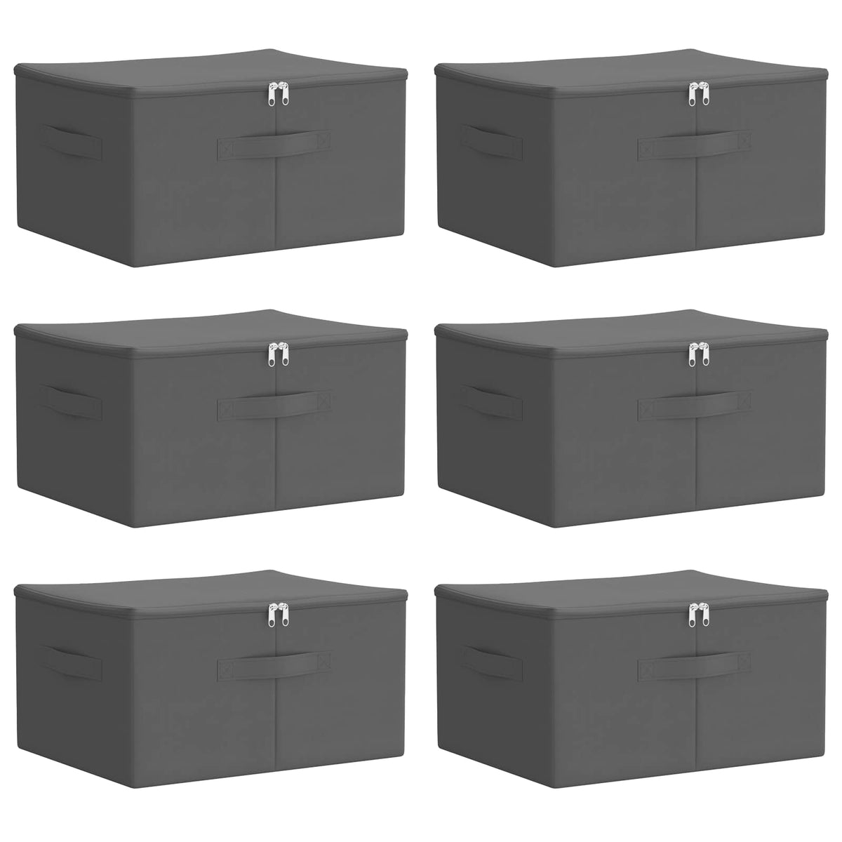 Saugojimo dėžė 6 pcs Antracito 43 x 34 x 23 cm