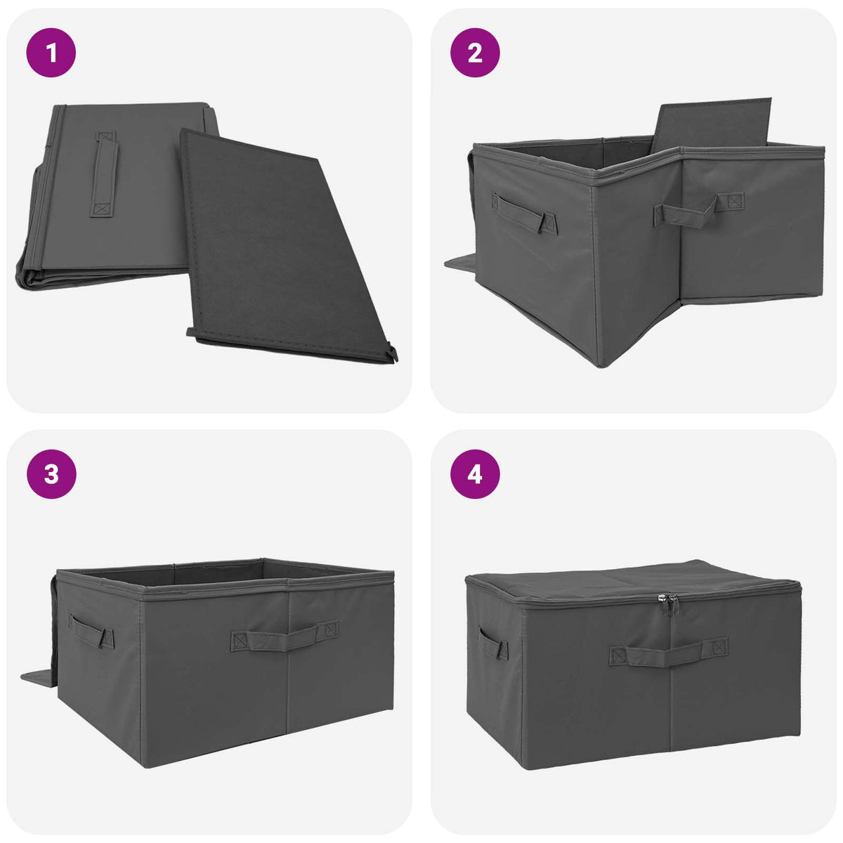Saugojimo dėžė 6 pcs Antracito 43 x 34 x 23 cm