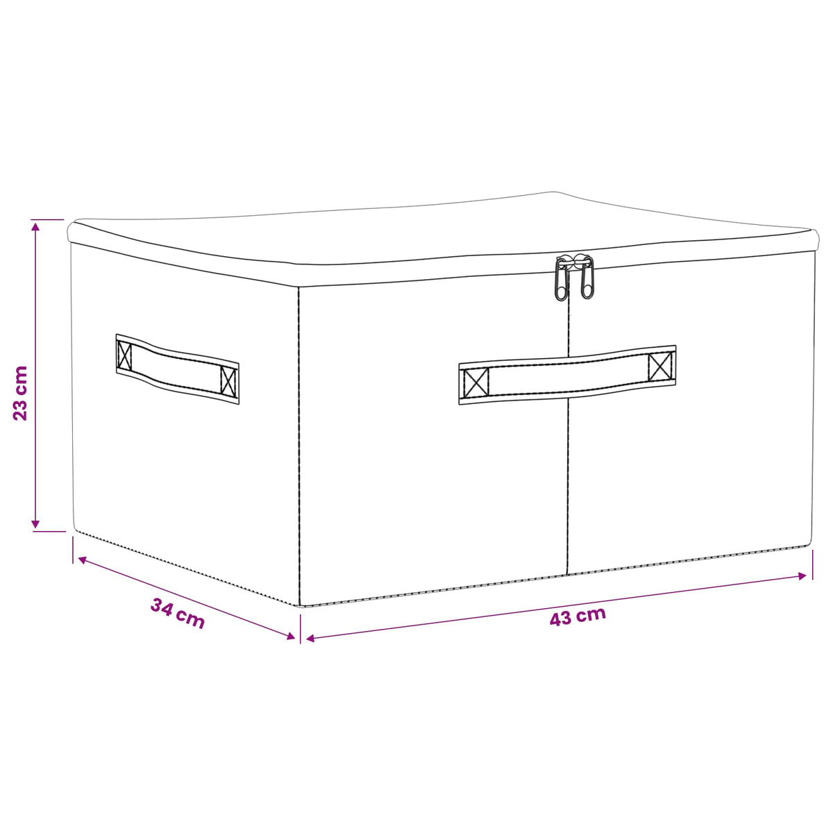 Saugojimo dėžė 6 pcs Antracito 43 x 34 x 23 cm