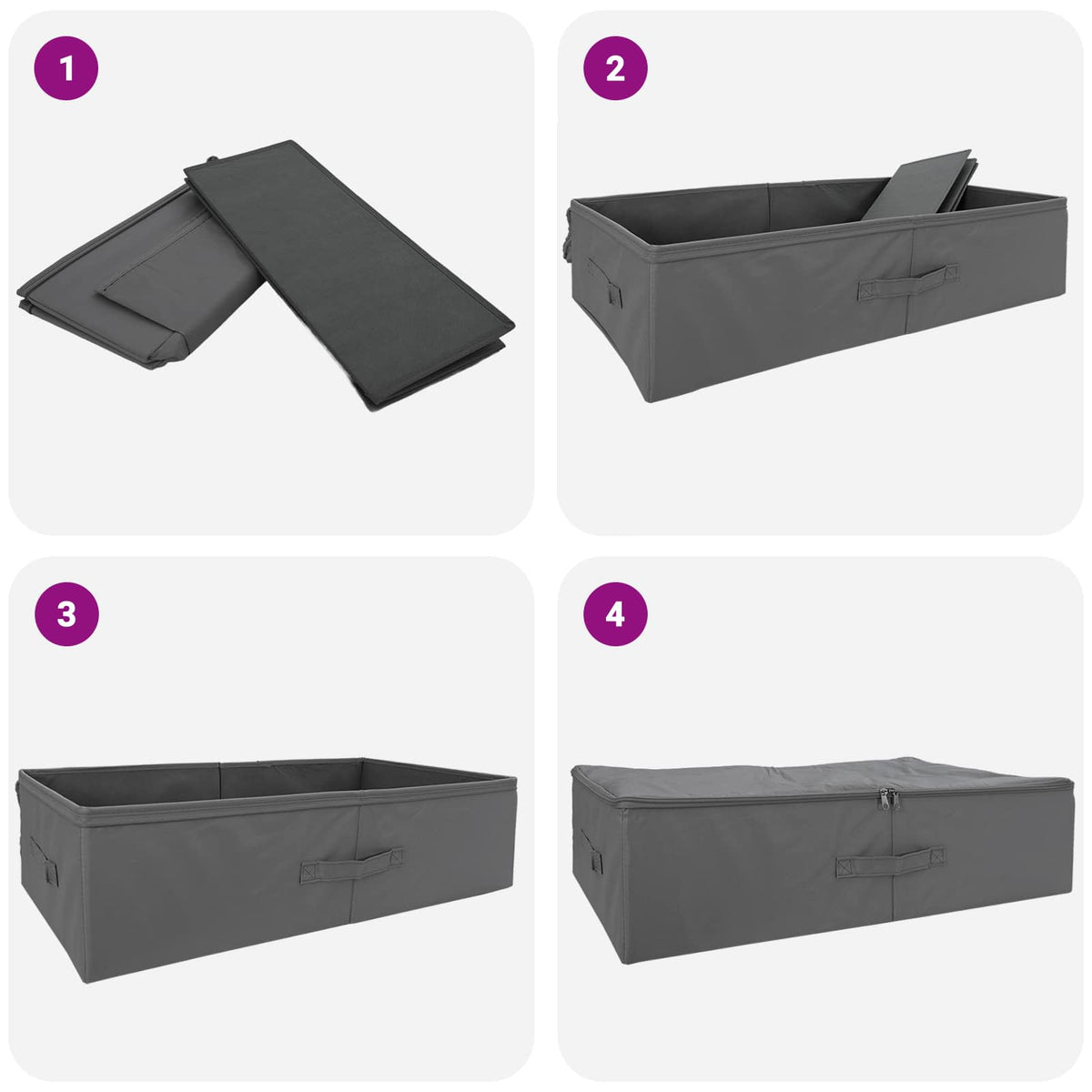 Saugojimo dėžė 6 pcs Antracito 70 x 40 x 18 cm