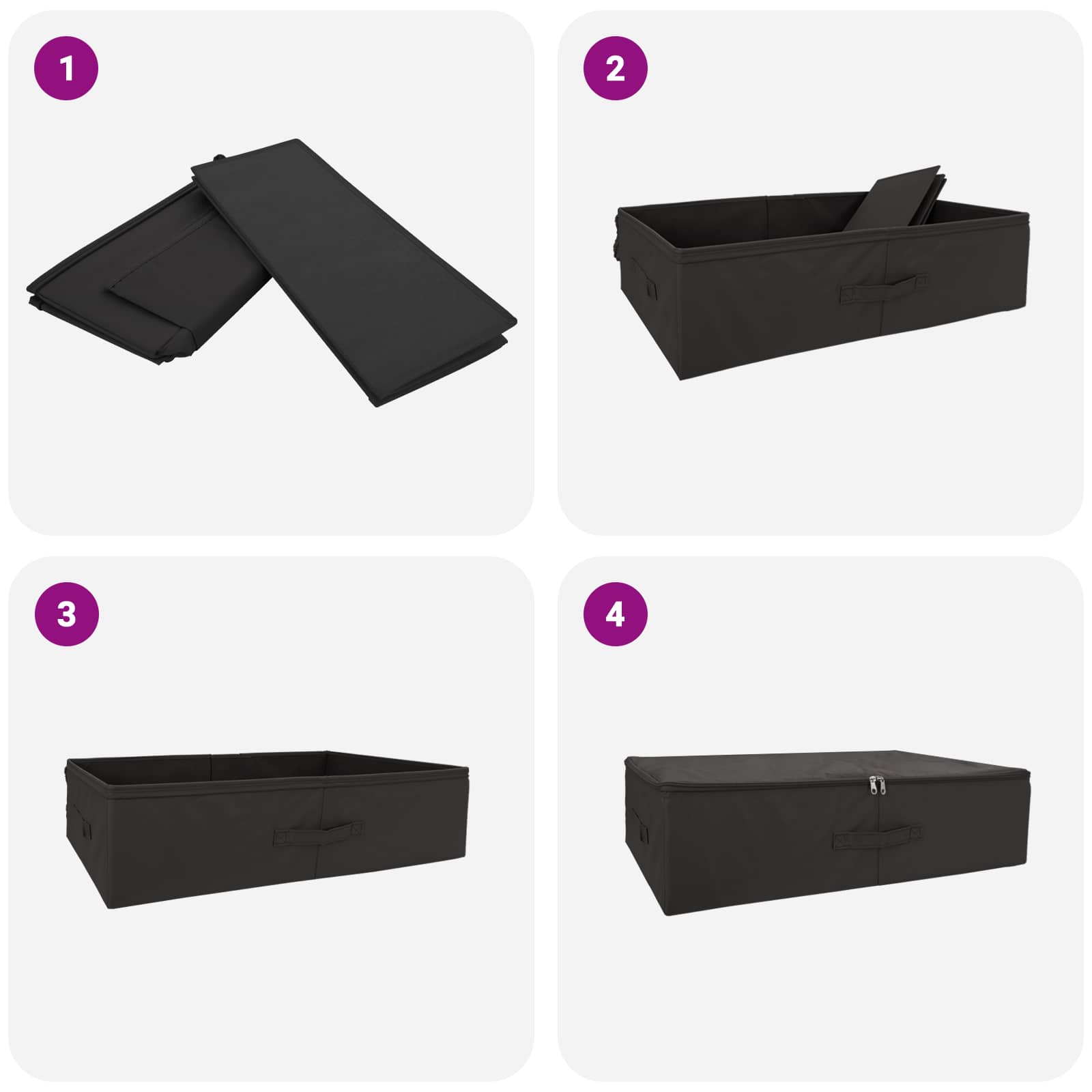 Saugojimo dėžė 24 pcs Antracito 70 x 40 x 18 cm