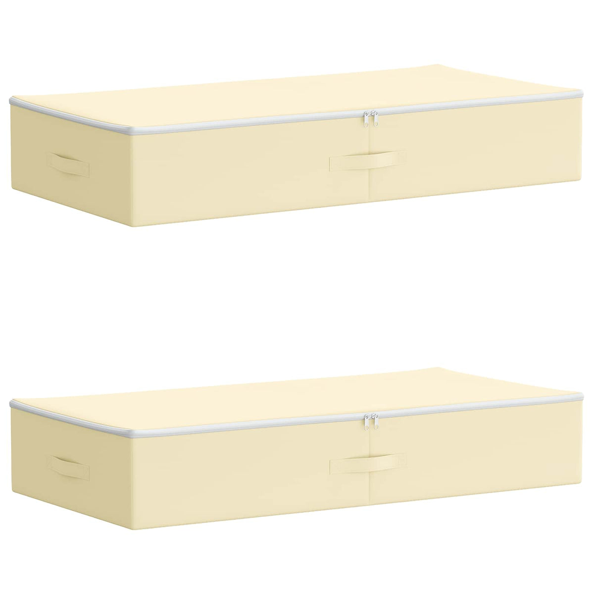 Saugojimo dėžė 2 pcs Kreminė 100 x 50 x 18 cm