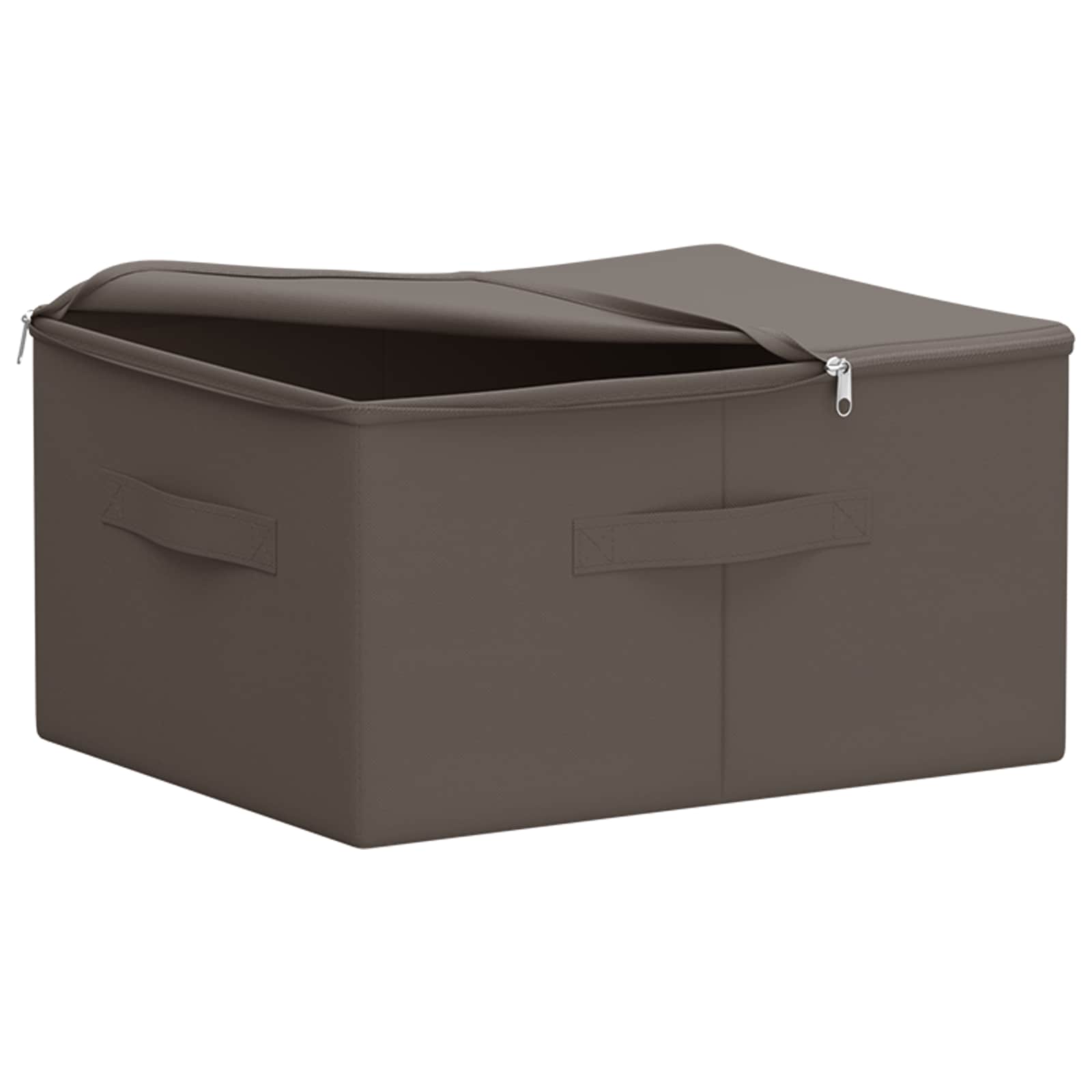 Saugojimo dėžė 24 pcs Pilka 50 x 30 x 25 cm Neaustinis audinys