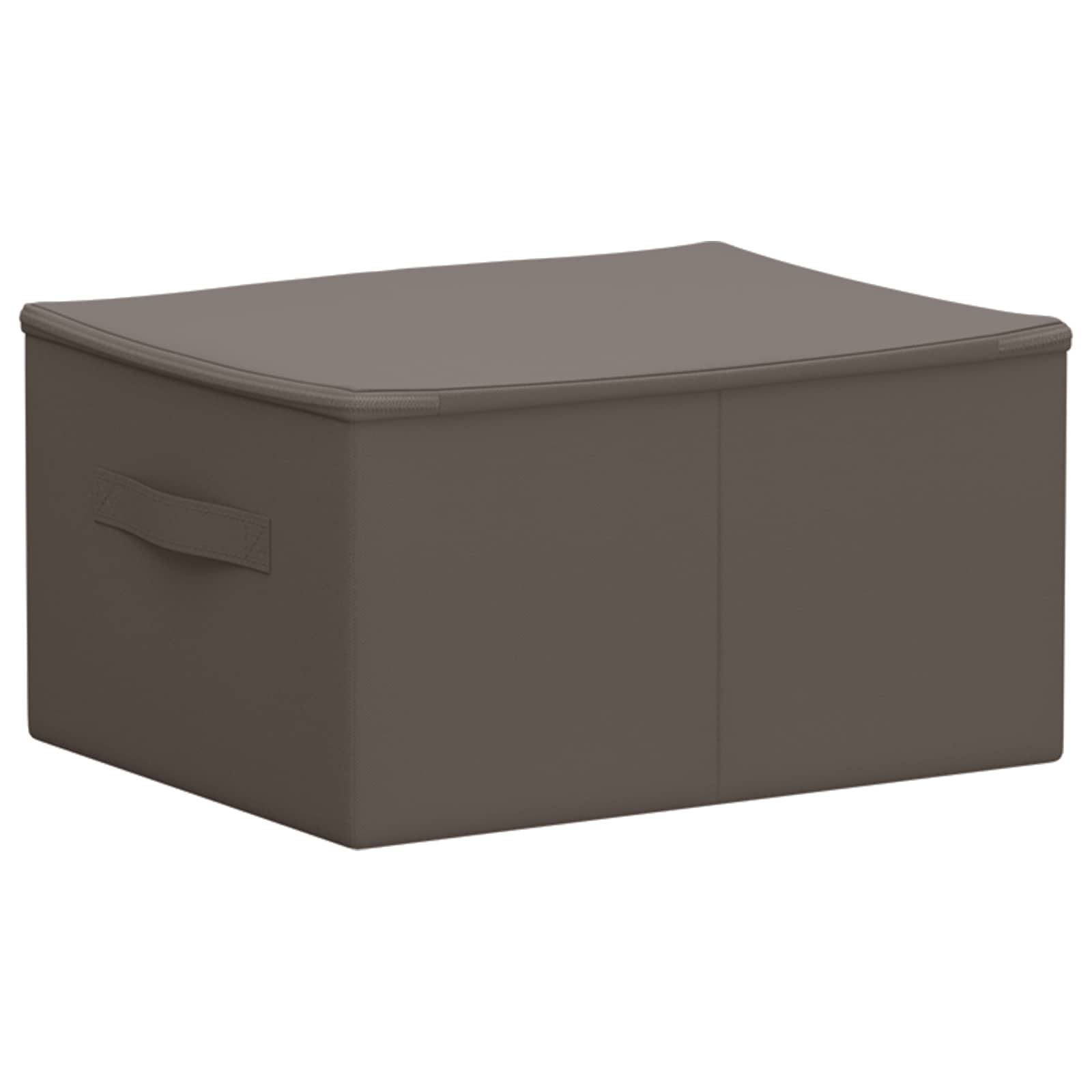 Saugojimo dėžė 24 pcs Pilka 50 x 30 x 25 cm Neaustinis audinys