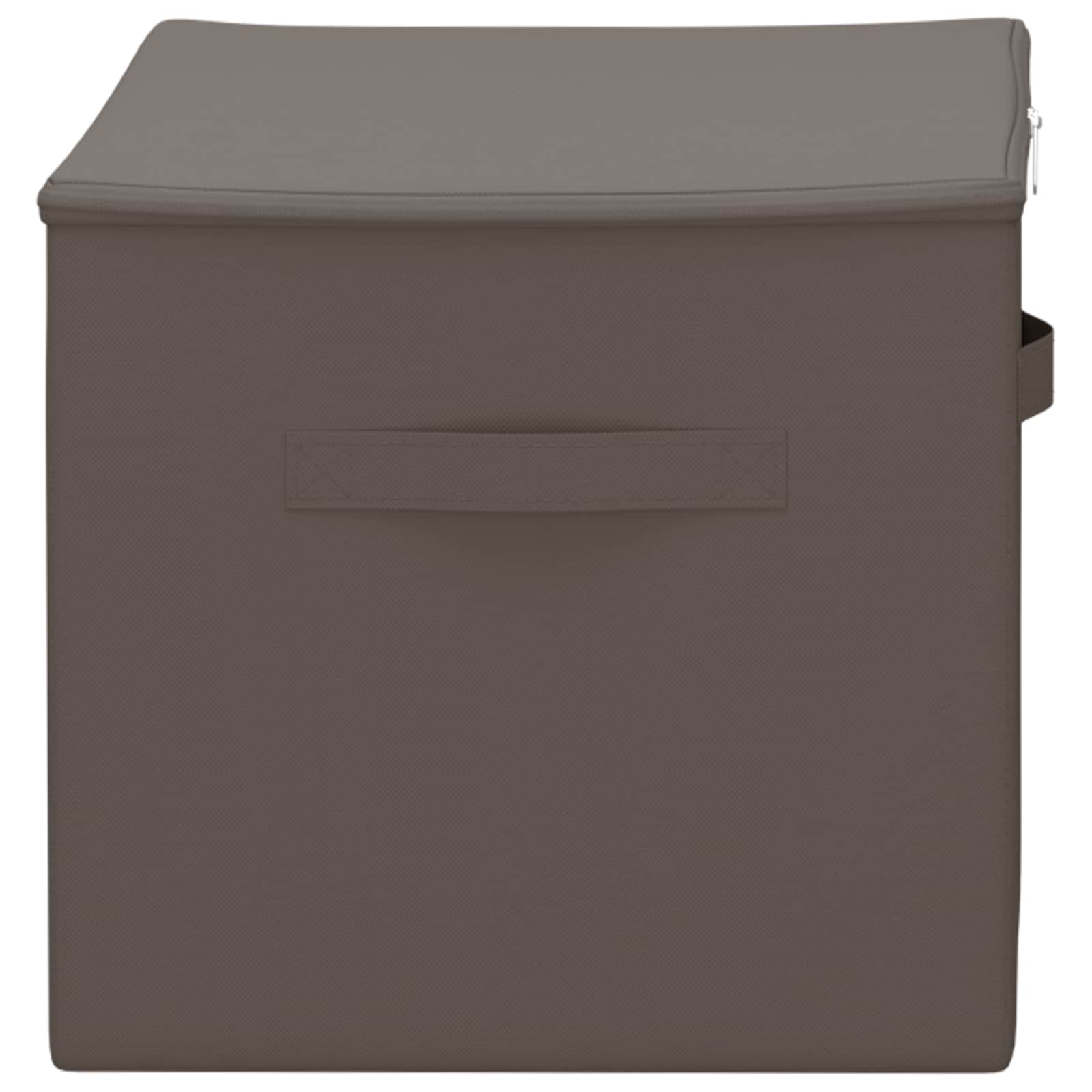 Saugojimo dėžė 24 pcs Pilka 55 x 35 x 32 cm Neaustinis audinys