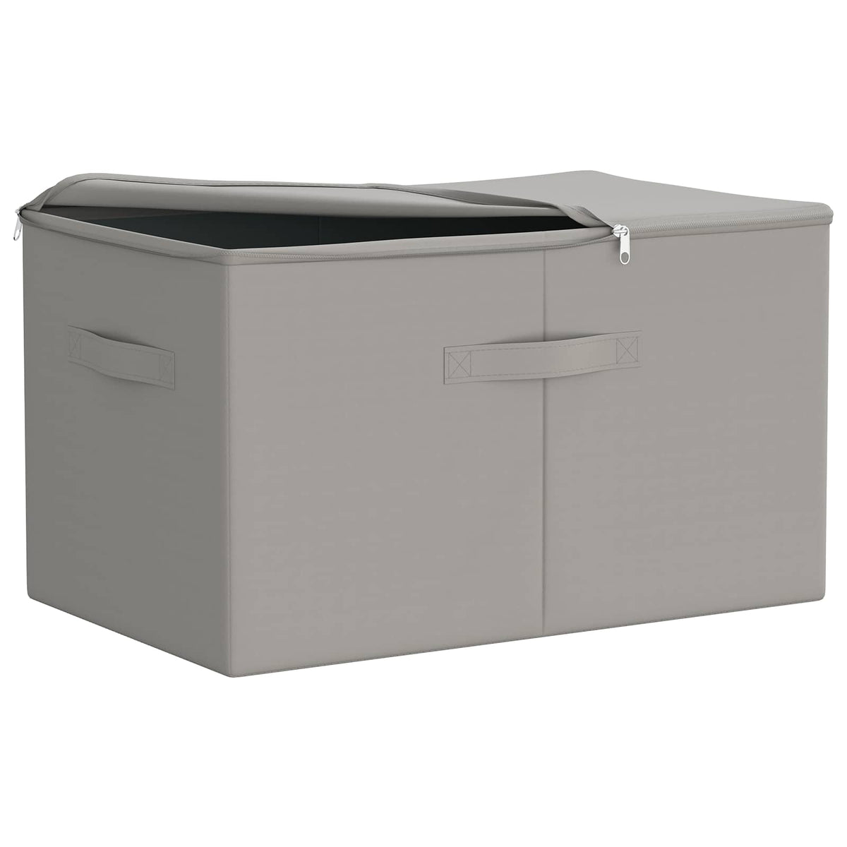 Saugojimo dėžė 2 pcs Pilka 60 x 43 x 35 cm Neaustinis audinys