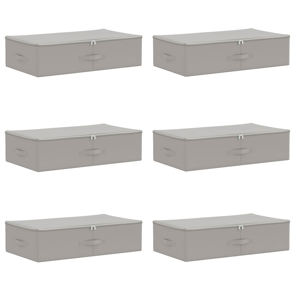 Saugojimo dėžė 6 pcs Pilka 70 x 40 x 18 cm Neaustinis audinys