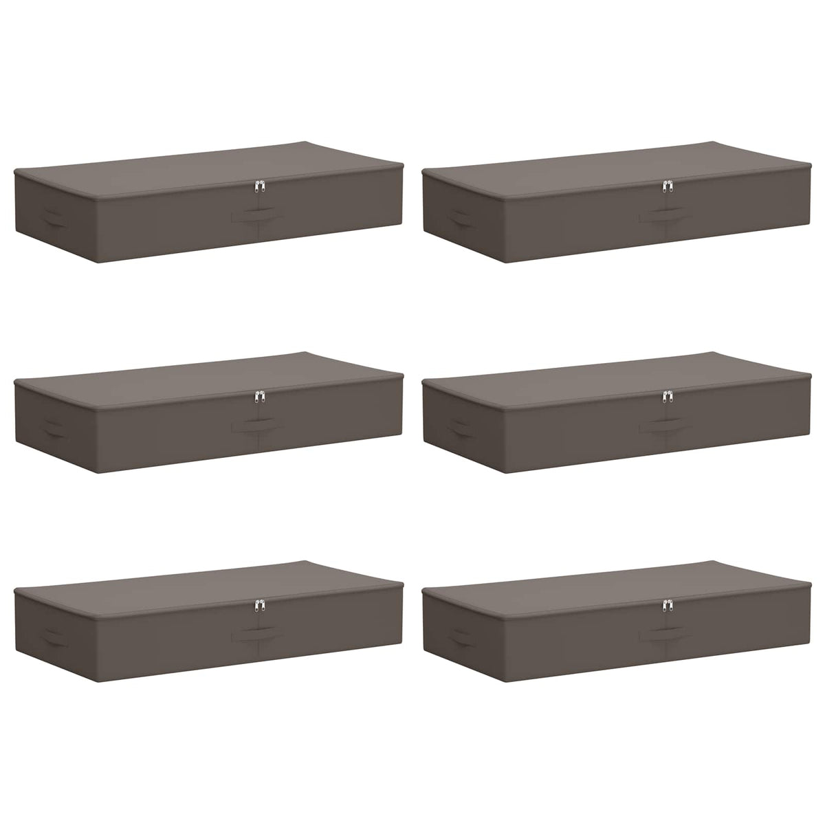 Saugojimo dėžė 6 pcs Pilka 90 x 48 x 15 cm Neaustinis audinys