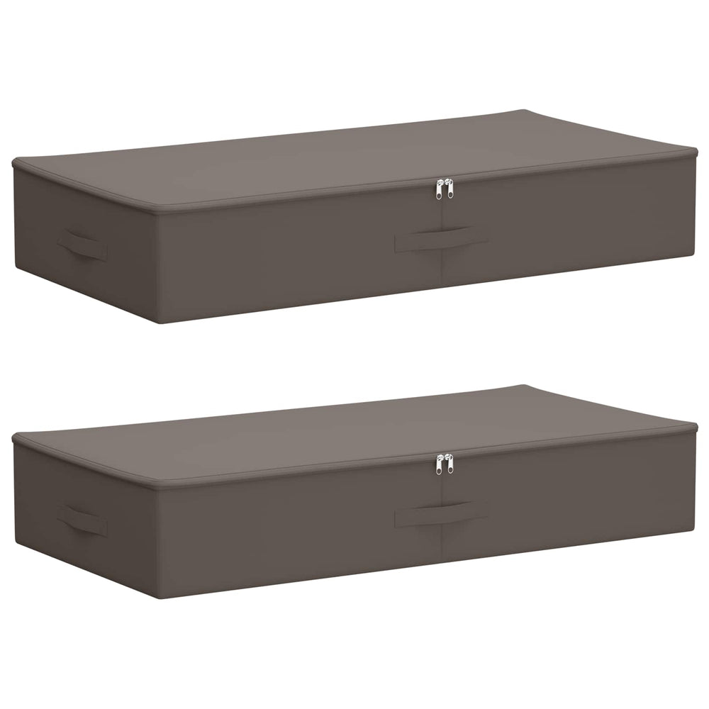 Saugojimo dėžė 2 pcs Pilka 100 x 50 x 18 cm Neaustinis audinys