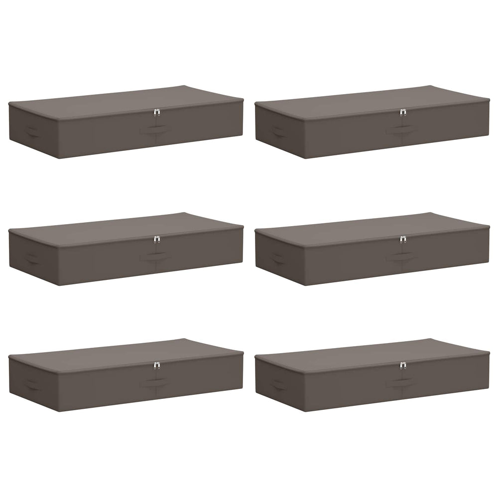 Saugojimo dėžė 6 pcs Pilka 100 x 50 x 18 cm Neaustinis audinys
