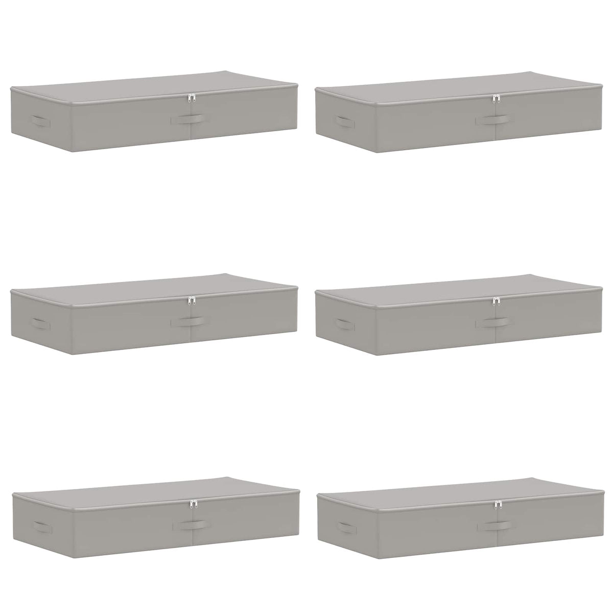 Saugojimo dėžė 6 pcs Pilka 100 x 50 x 18 cm Neaustinis audinys