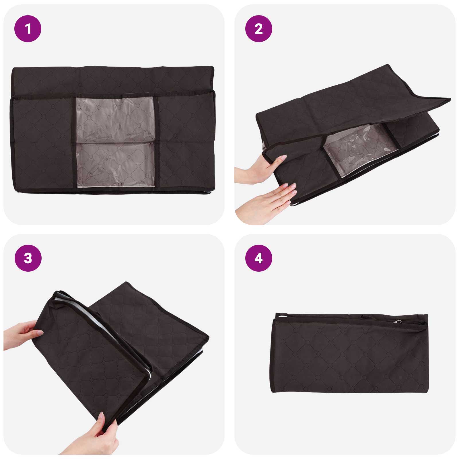 Saugojimo dėžė su skaidriu šoniniu langu 6 pcs Antracito