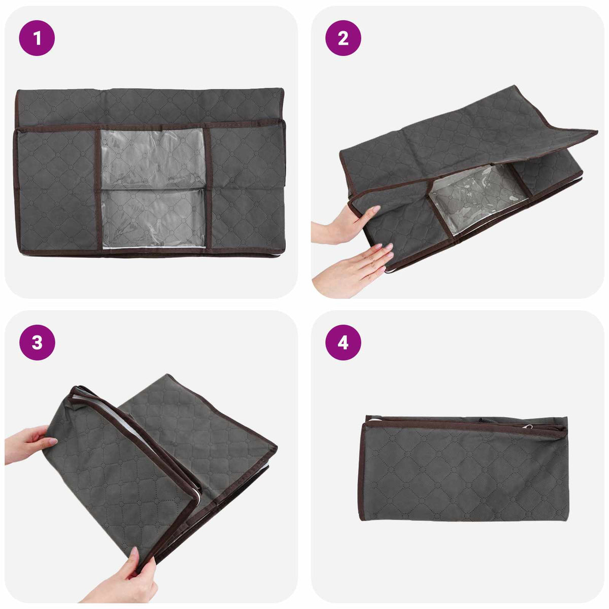 Saugojimo dėžė su skaidriu šoniniu langu 6 pcs Antracito