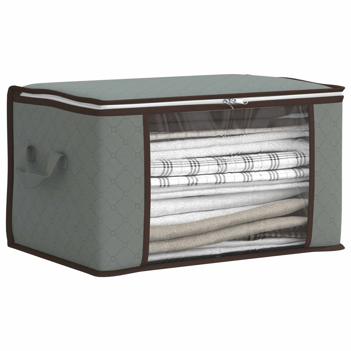 Saugojimo dėžė su skaidriu šoniniu langu 6 pcs Pilka