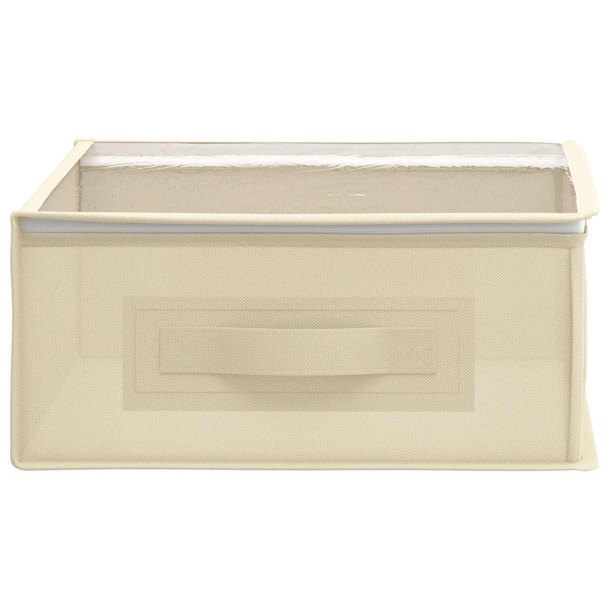 Saugojimo dėžė su permatomu viršutiniu langu 6 pcs Kreminė