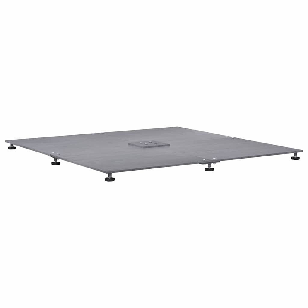 Lietussarga pamatne Tumši pelēka koka izskata 100 x 100 x 4 cm