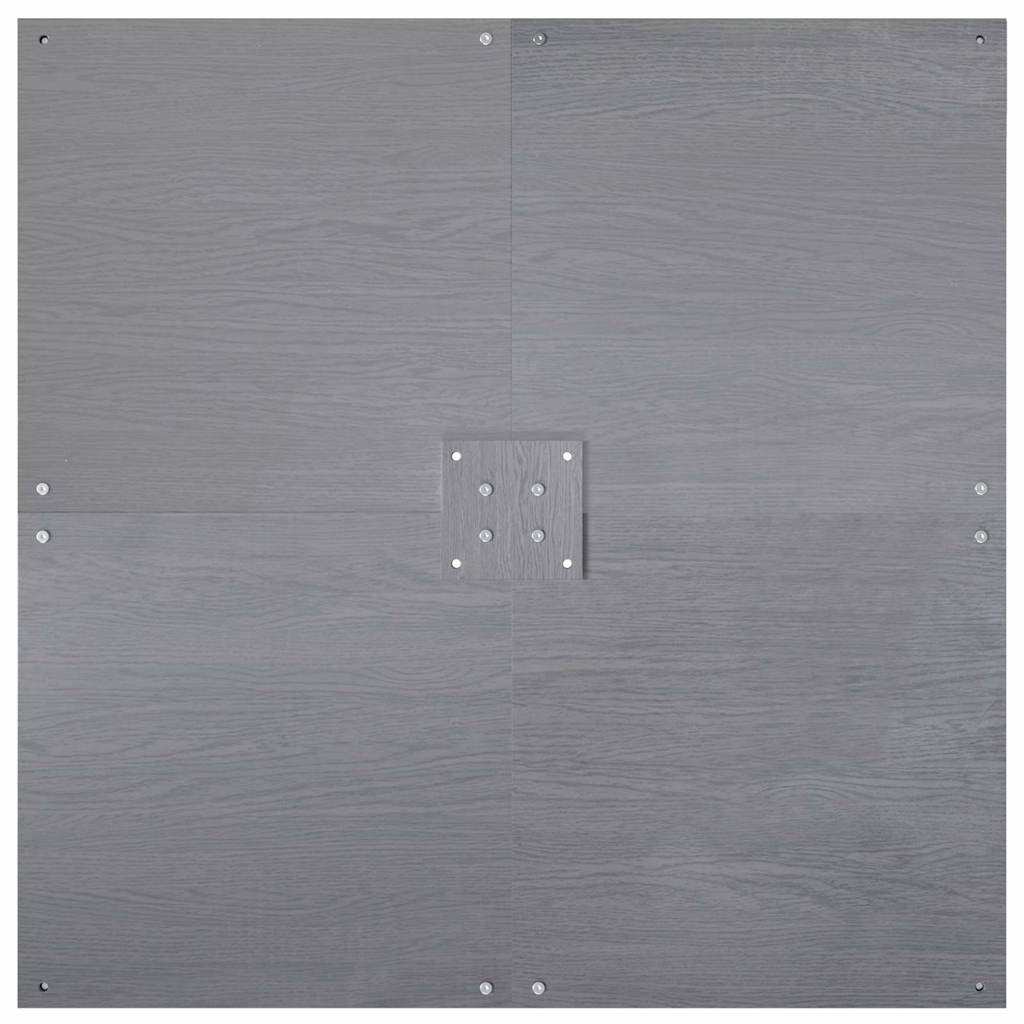 Lietussarga pamatne Tumši pelēka koka izskata 100 x 100 x 4 cm