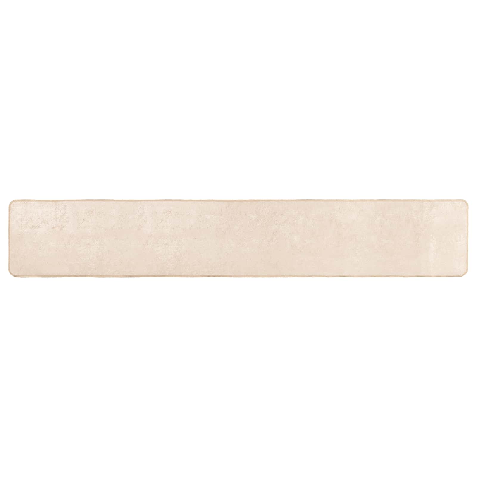 Rug Printed Cream 350 x 50 cm Polyester and PVC