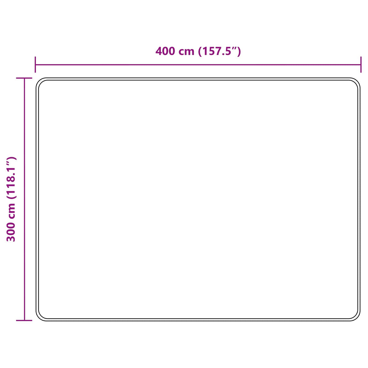 Kilimėlis MARSA Kreminė 300 x 400 cm Poliesteris ir PVC