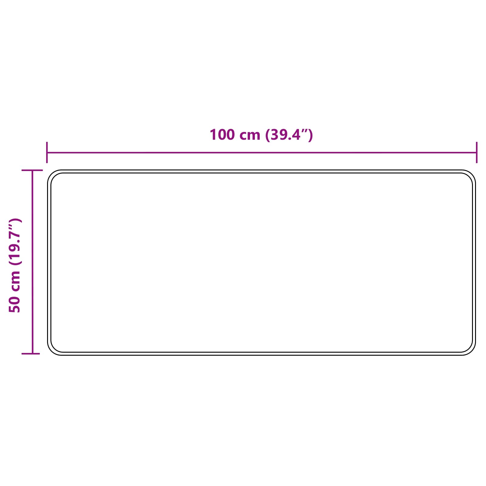 Kilimėlis MARSA Smėlio 50 x 100 cm Poliesteris ir PVC