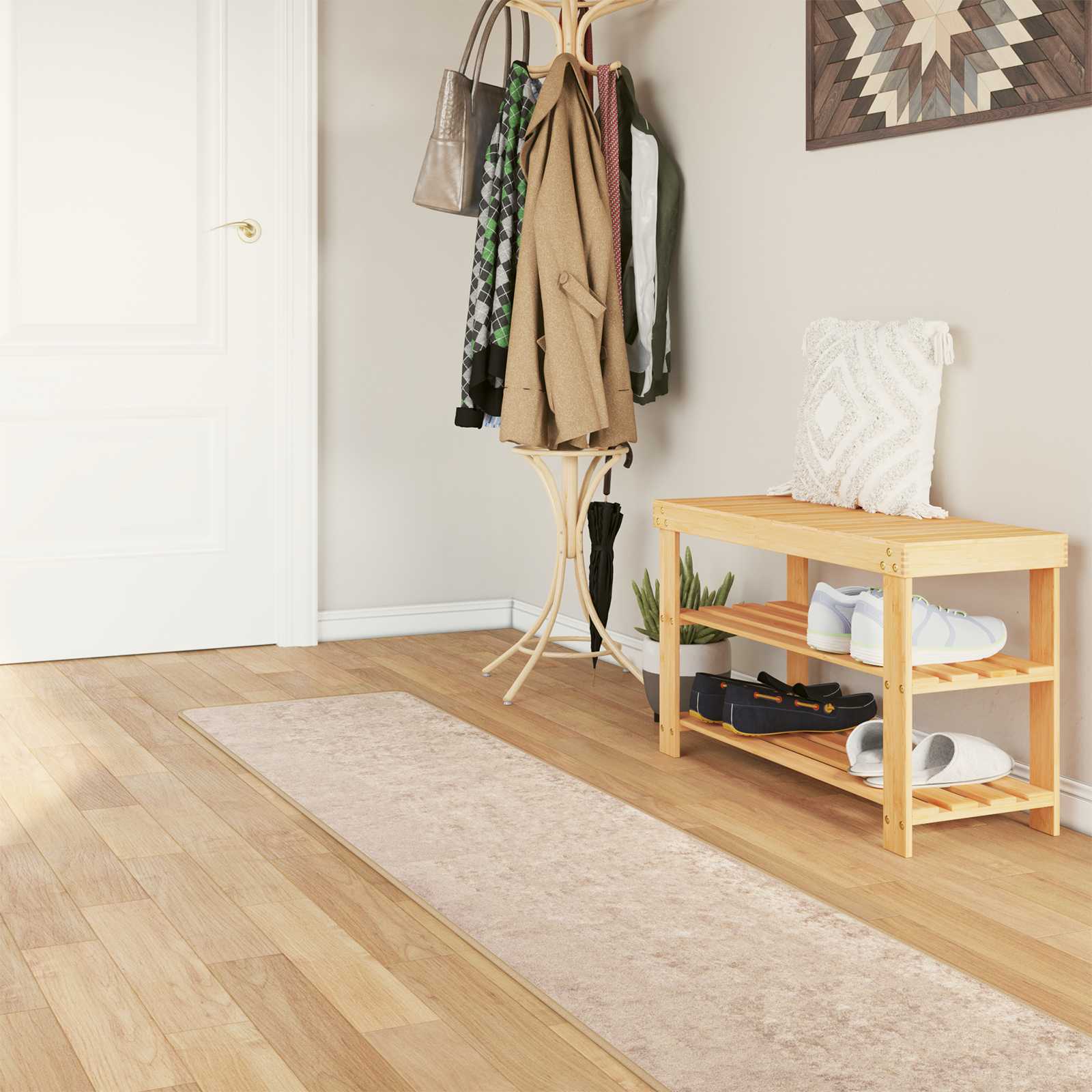 Paklājs MARSA Smilšu 50 x 450 cm Poliesters un PVC
