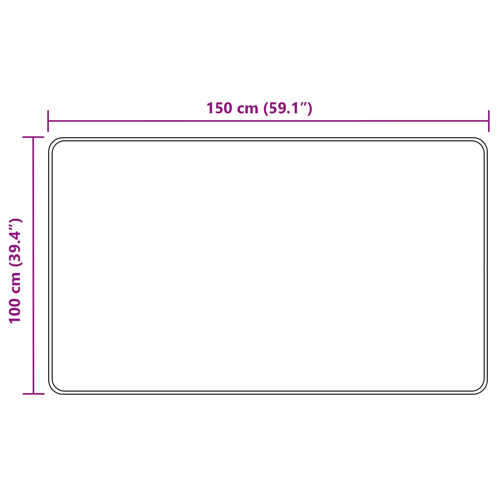 Kilimėlis MARSA Smėlio 100 x 150 cm Poliesteris ir PVC