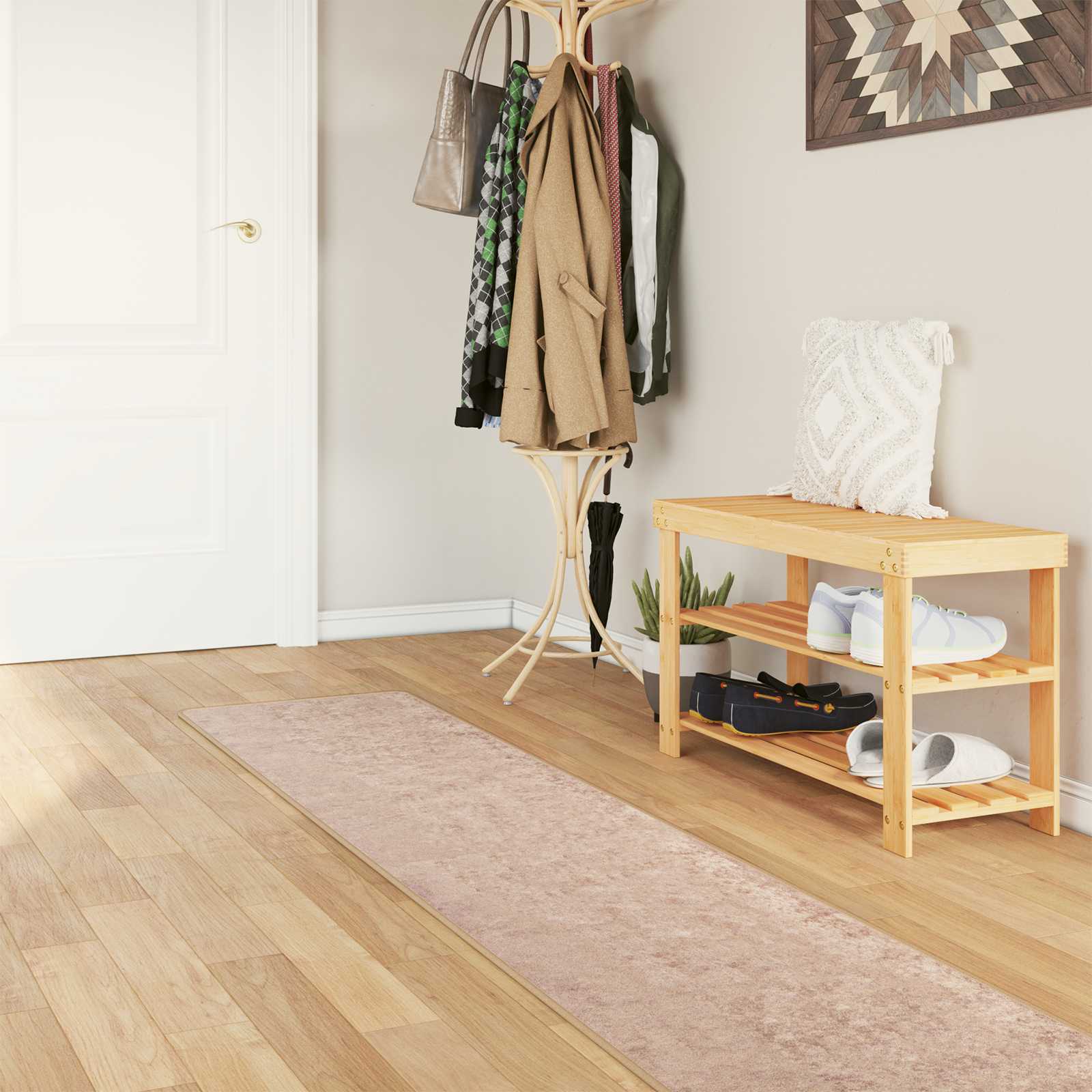 Paklājs MARSA Smilšu 50 x 250 cm Poliesters un PVC