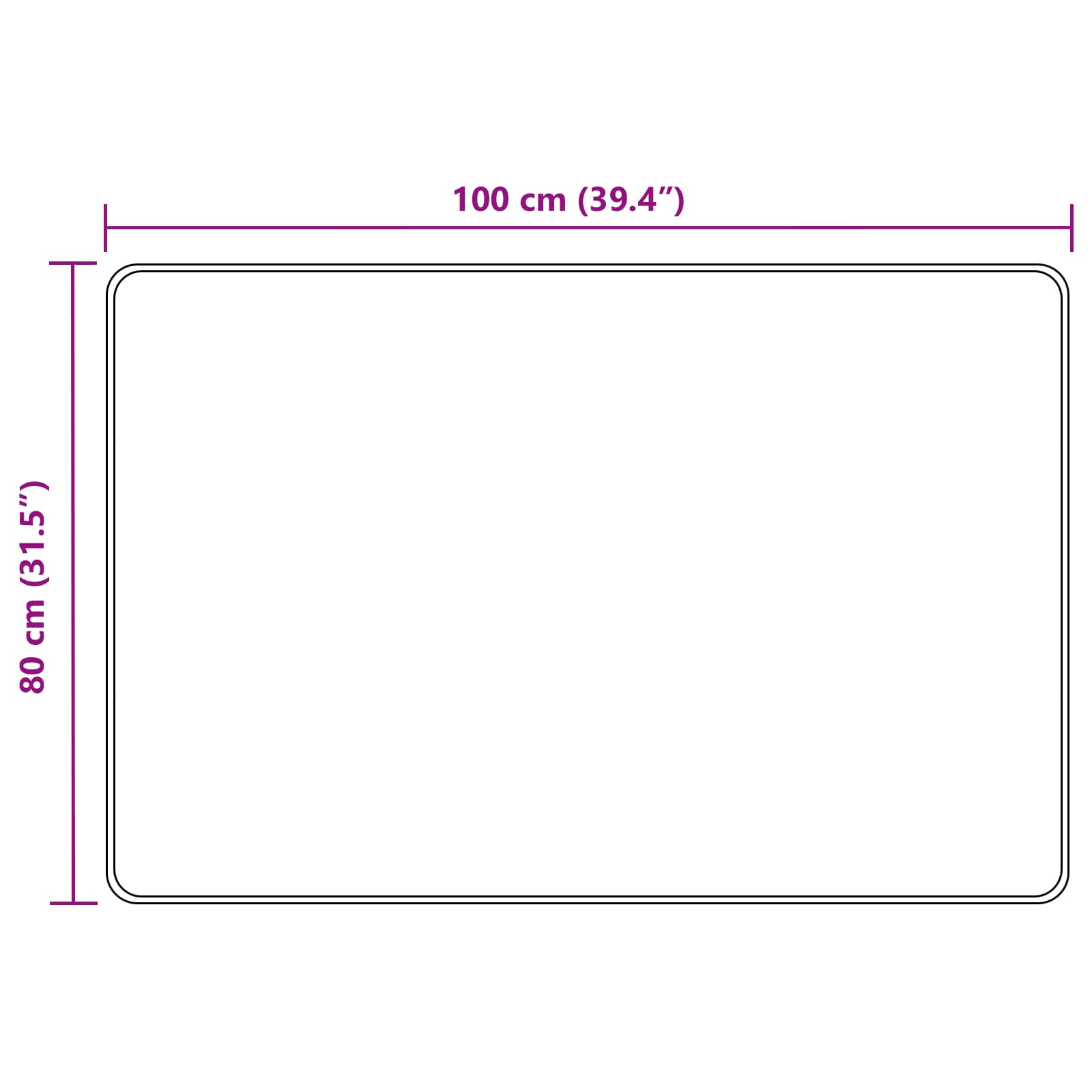 Kilimėlis MARSA Smėlio 80 x 100 cm Poliesteris ir PVC