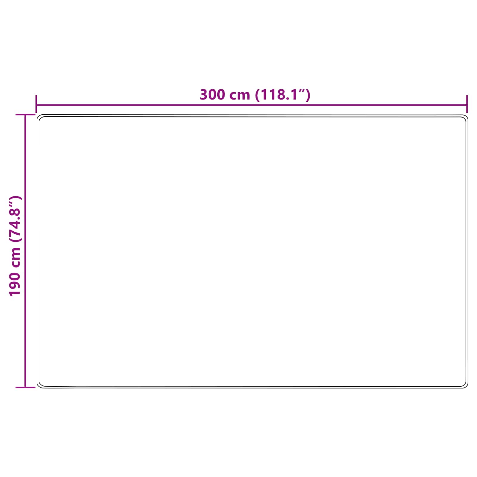 Kilimėlis MARSA Smėlio 190 x 300 cm Poliesteris ir PVC