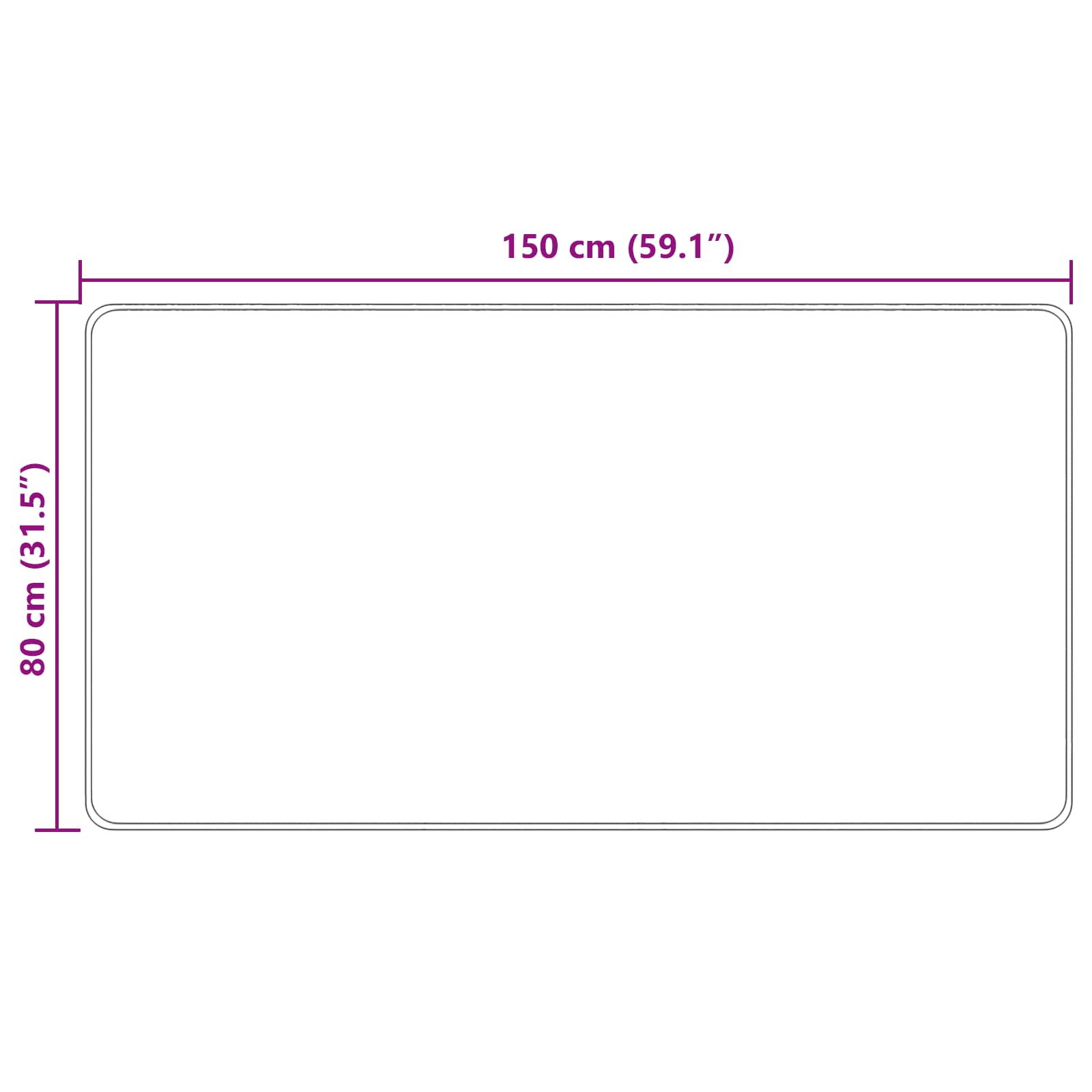 Kilimėlis MARSA Miško Žalia 150 x 80 cm Poliesteris ir PVC