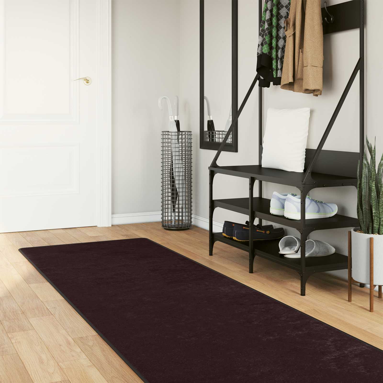 Paklājs MARSA Antracīts 350 x 80 cm Poliesters un PVC