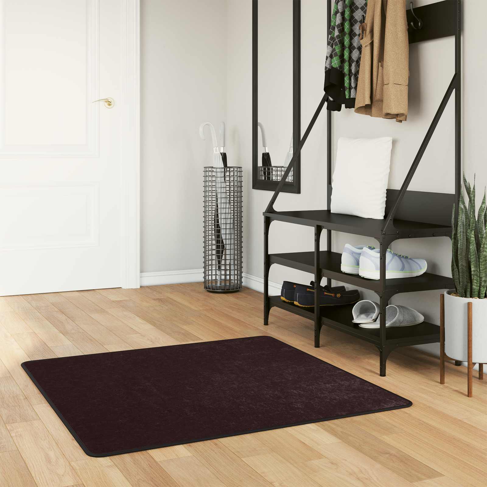 Mat MARSA Anthracite 100 x 100 cm Polyester and PVC