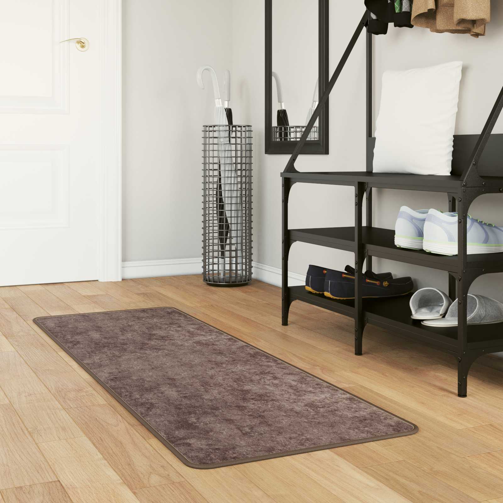 Paklājiņš MARSA Pelēks 150 x 50 cm Poliesters un PVC