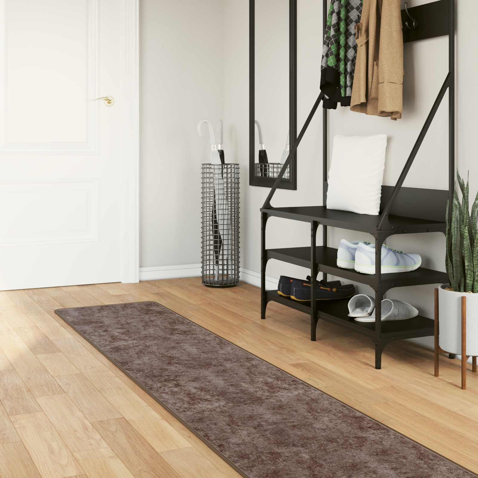 Paklājs MARSA Pelēks 300 x 50 cm Poliesters un PVC