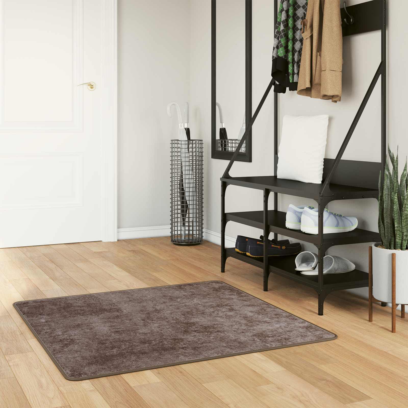 Mat MARSA Gray 100 x 100 cm Polyester and PVC