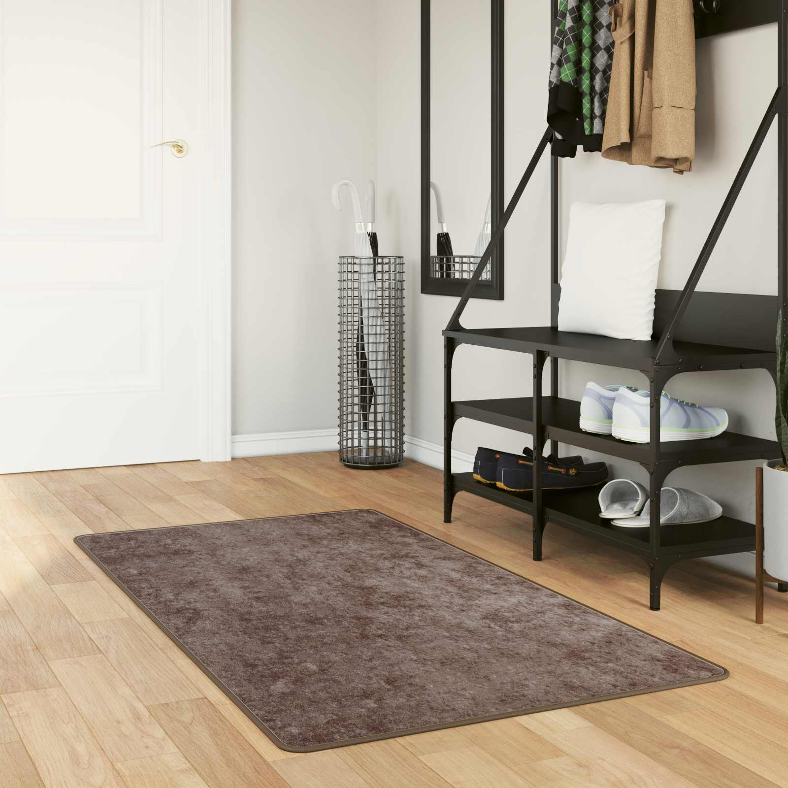 Paklājs MARSA Pelēks 150 x 100 cm Poliesteris un PVC