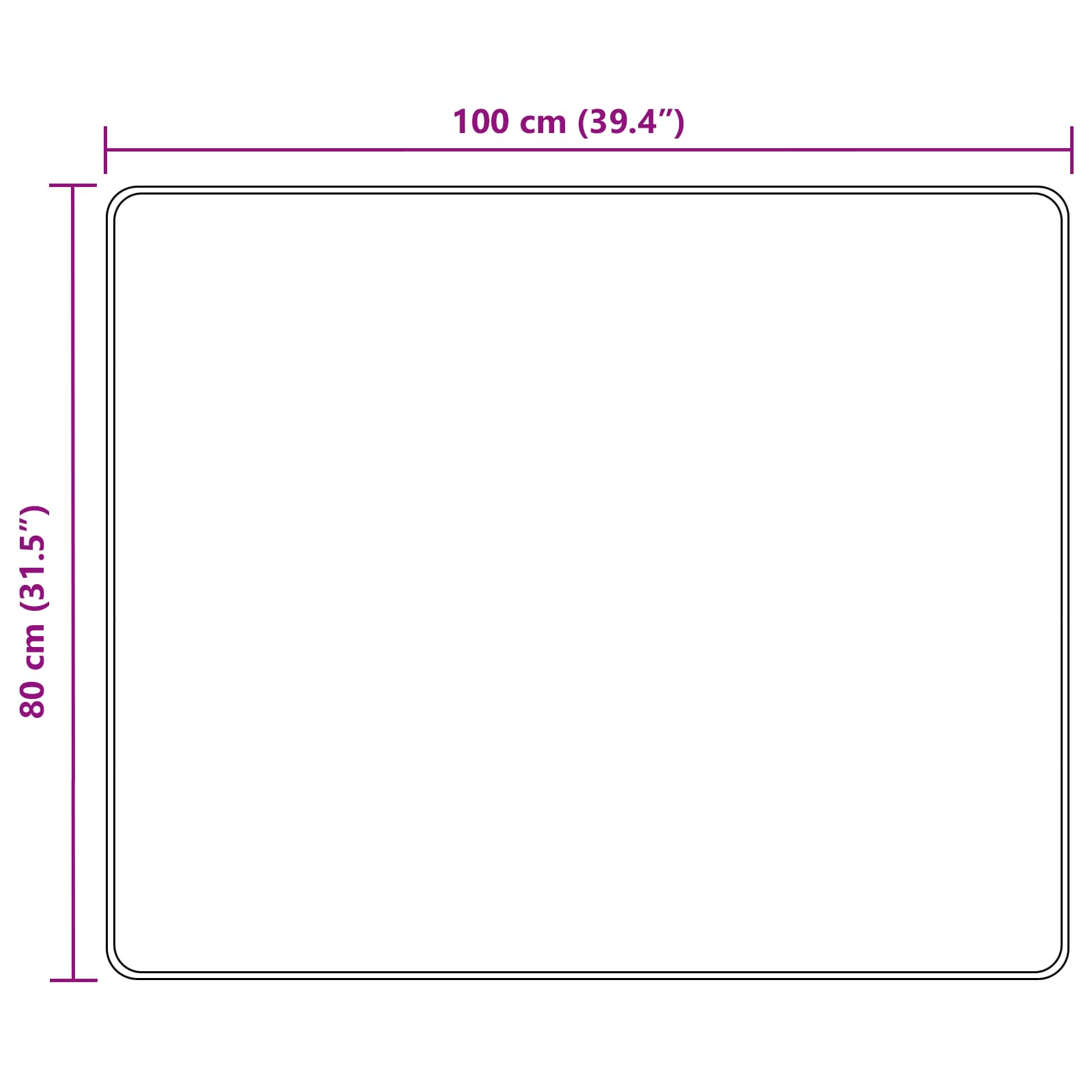 Kilimėlis MARSA Įvairiaspalvis 100 x 80 cm Poliesteris ir PVC