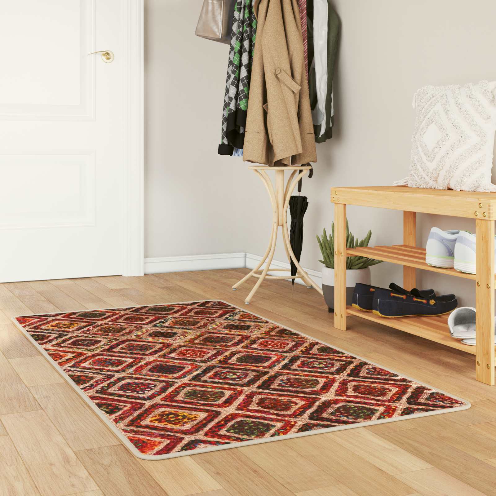Kilimėlis MARSA Įvairiaspalvis 100 x 200 cm Poliesteris ir PVC