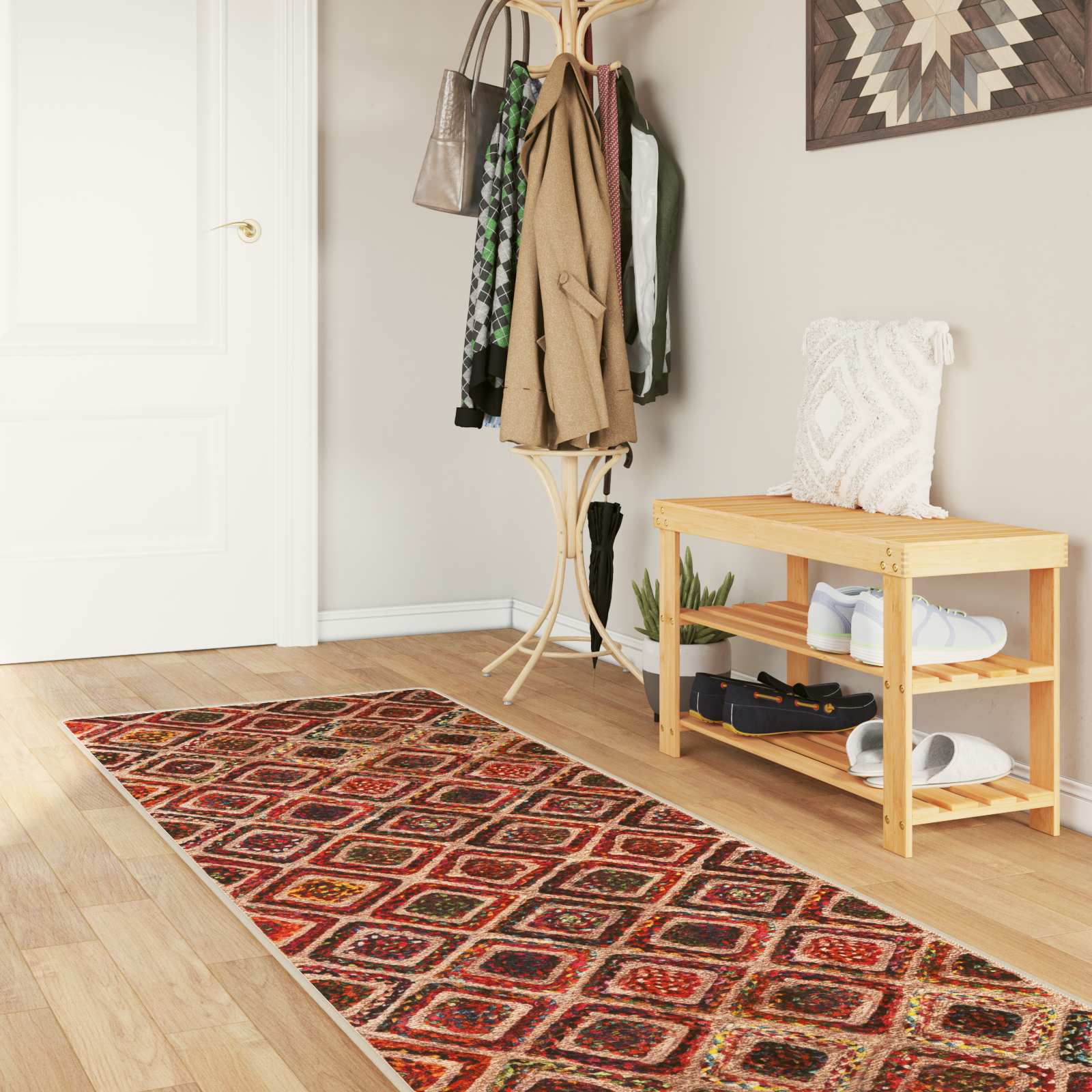 Kilimėlis MARSA Įvairiaspalvis 100 x 250 cm Poliesteris ir PVC