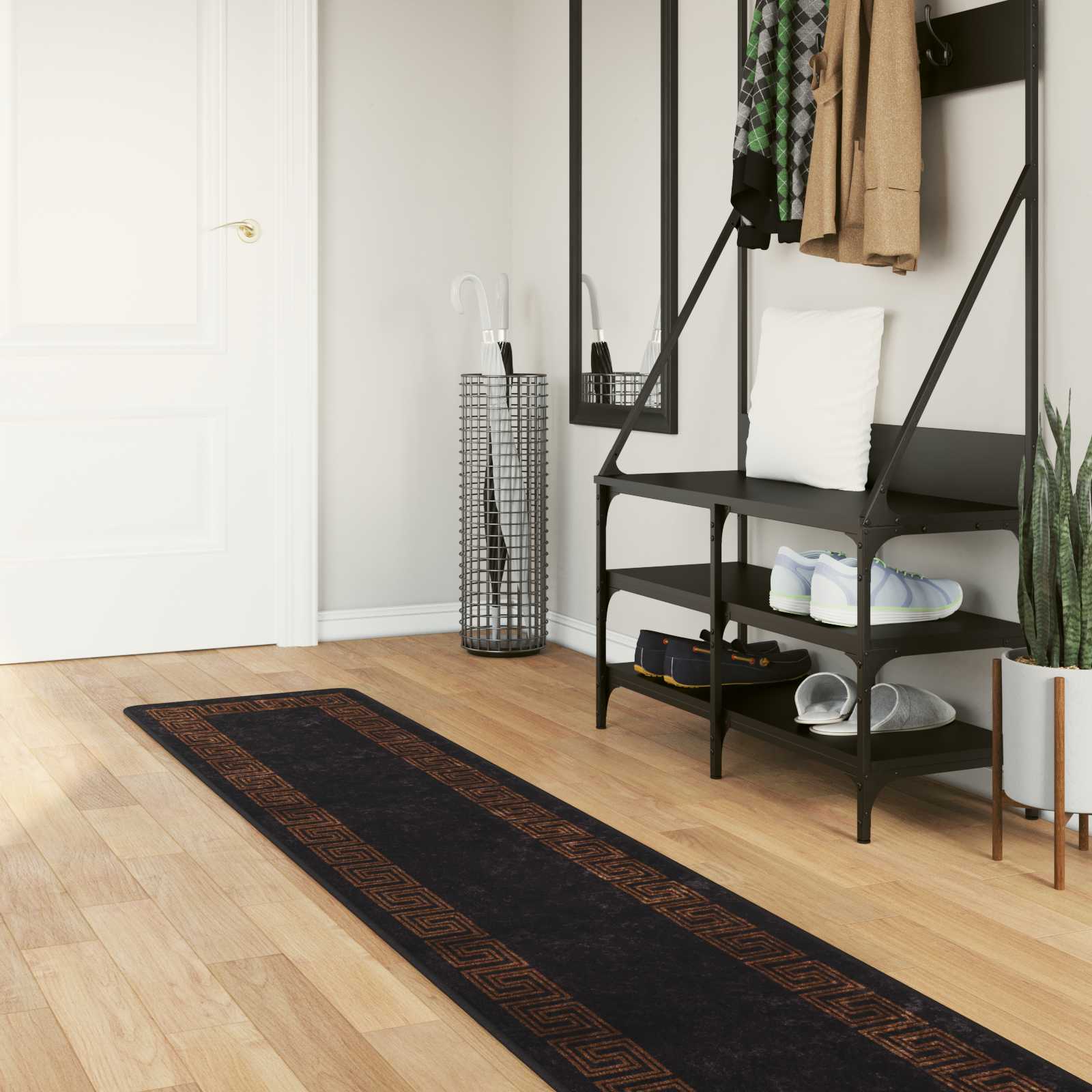Kilimėlis MARSA Juodas 50 x 450 cm Poliesteris ir PVC