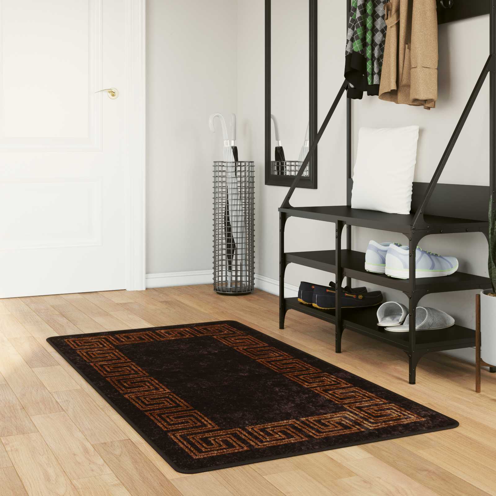 Kilimėlis MARSA Juodas 80 x 100 cm Poliesteris ir PVC