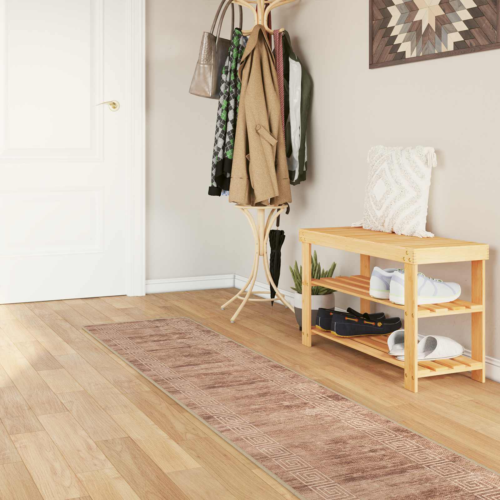 Kilimėlis MARSA Baltas 50 x 400 cm Poliesteris ir PVC