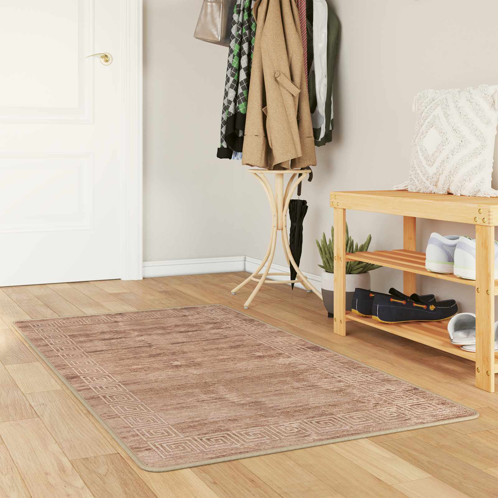 Kilimėlis MARSA Baltas 80 x 100 cm Poliesteris ir PVC