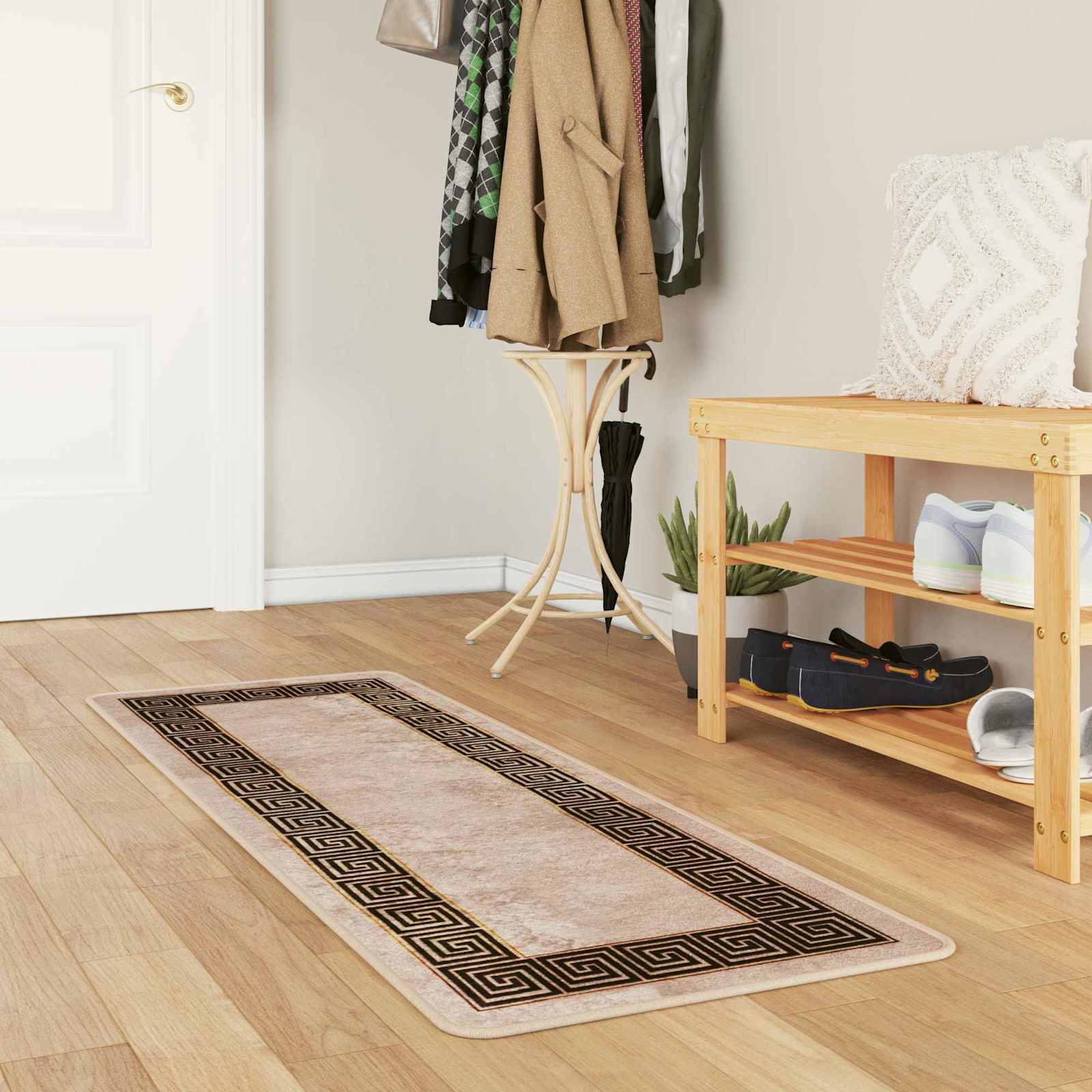 Kilimėlis MARSA Juodas 50 x 200 cm Poliesteris ir PVC
