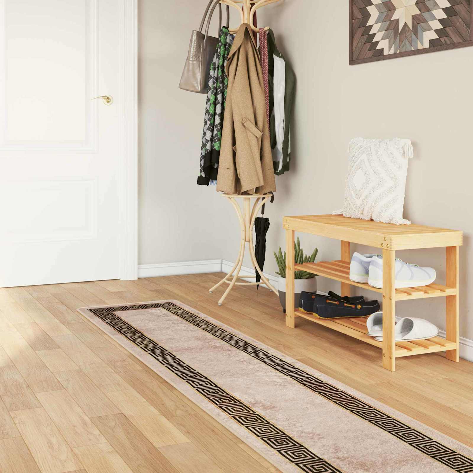 Kilimėlis MARSA Juodas 50 x 350 cm Poliesteris ir PVC