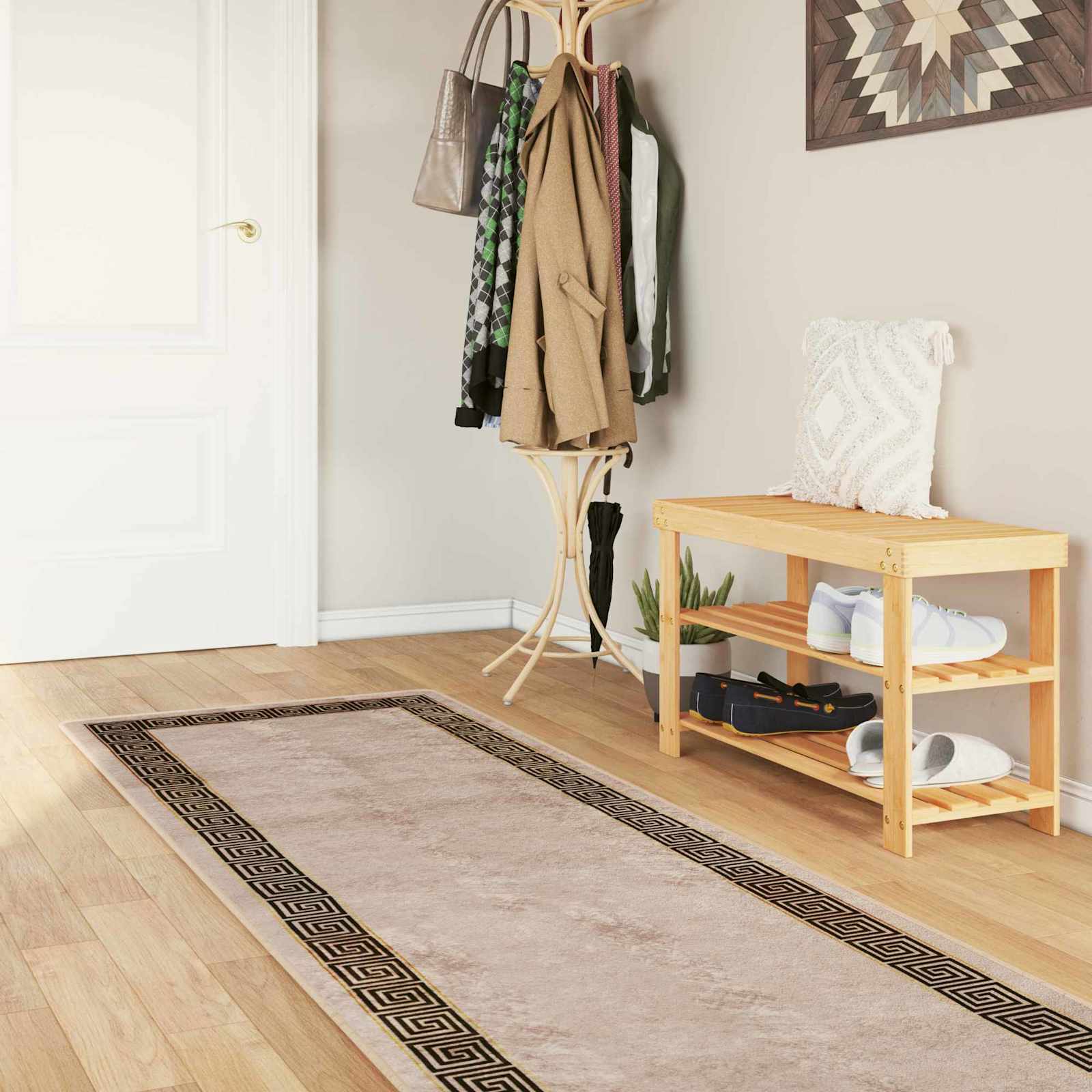 Kilimėlis MARSA Juodas 100 x 400 cm Poliesteris ir PVC