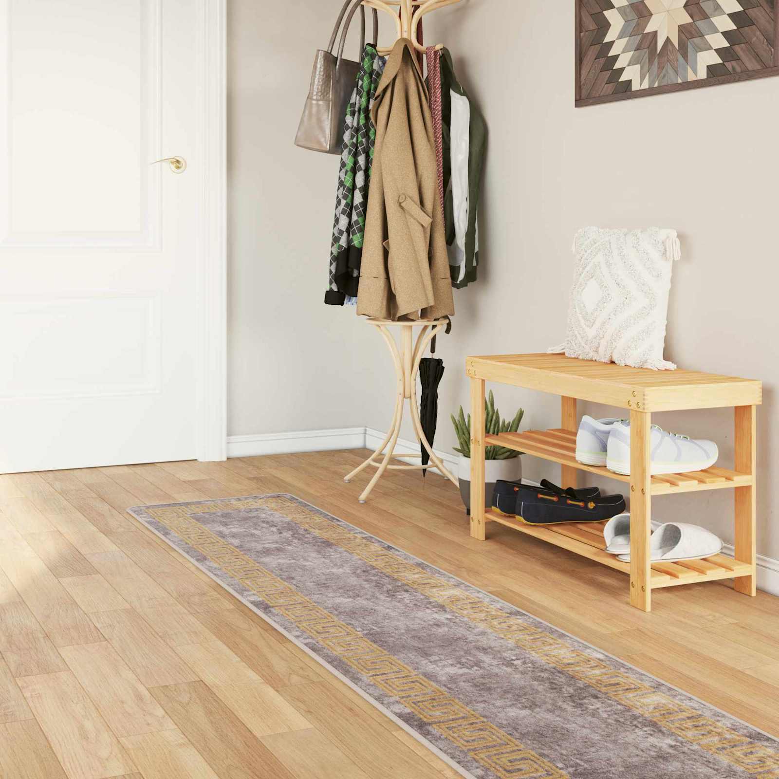 Kilimėlis MARSA Pilka 50 x 250 cm Poliesteris ir PVC