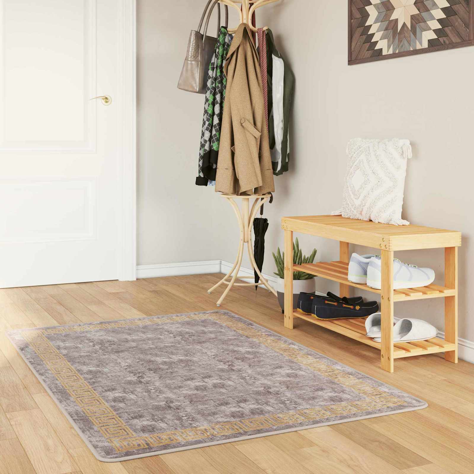 Paklājiņš MARSA Pelēks 100 x 150 cm Poliesters un PVC