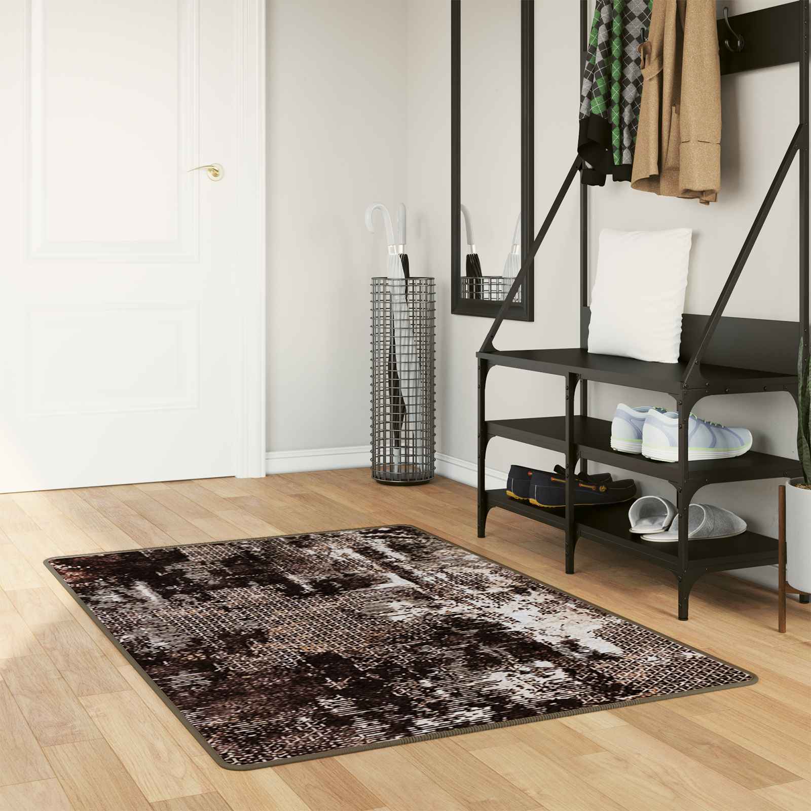 Kilimėlis MARSA Juodas 80 x 100 cm Poliesteris ir PVC